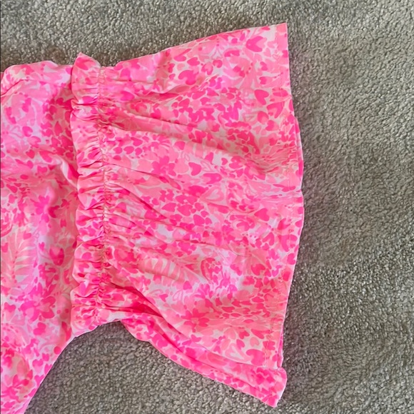 Lilly Pulitzer Pink Shandy Invest A Gator Ziva Top Size M NWT - Picture 2 of 6